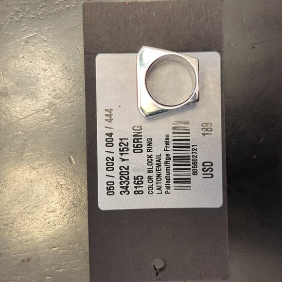 NWT YSL Red Color Block Ring, sz 6 - Picture 6 of 6